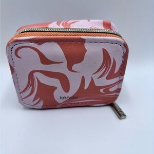 KENSIE PILL CASE WITH 8 SECTION ORGANIZER ORANGE SWIRL 2 1/2 X 3 1/4 NWT